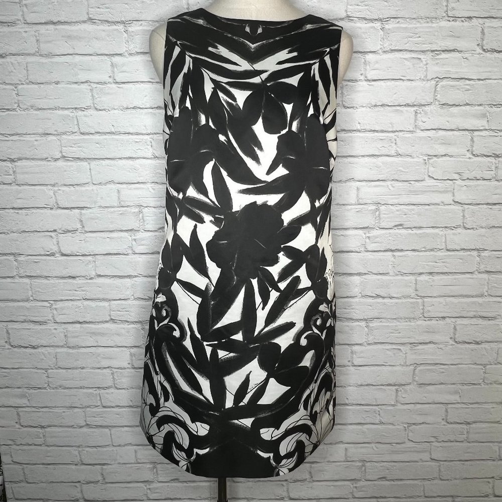 LIKE NEW Alice + Olivia Black and White Sheath Dress, Size 8